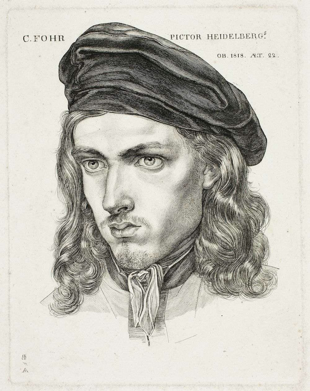 Portrait of Karl Philip Fohr by Samuel Amsler