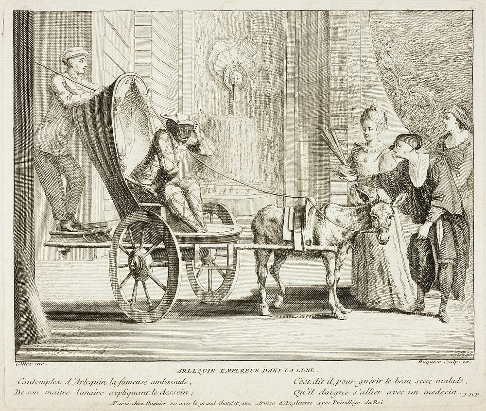 Plate from Livre de Scènes Comiques by Gabriel Huquier