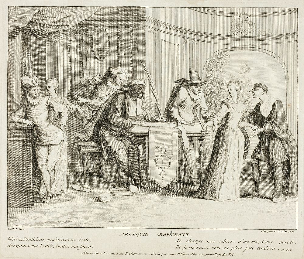 Plate from Livre de Scènes Comiques by Gabriel Huquier