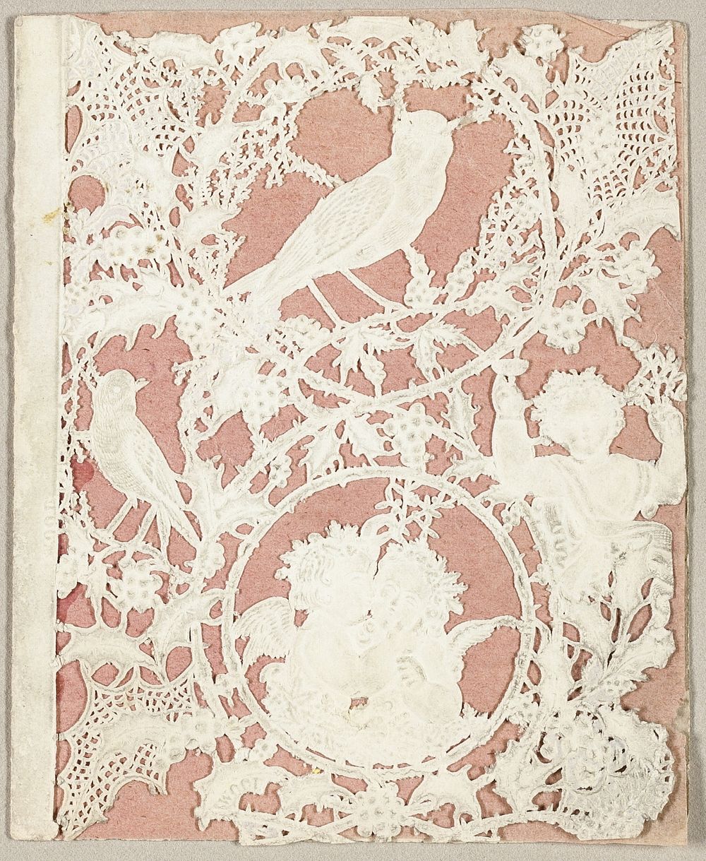 Untitled Valentine (Putti and Birds) by Thomas Wood