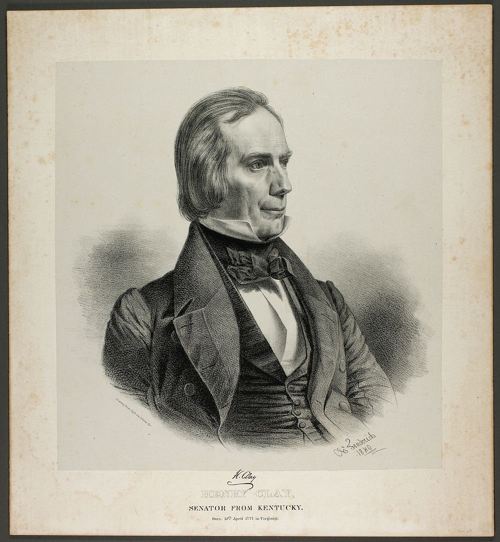 Henry Clay, Senator from Kentucky by Charles Fenderich