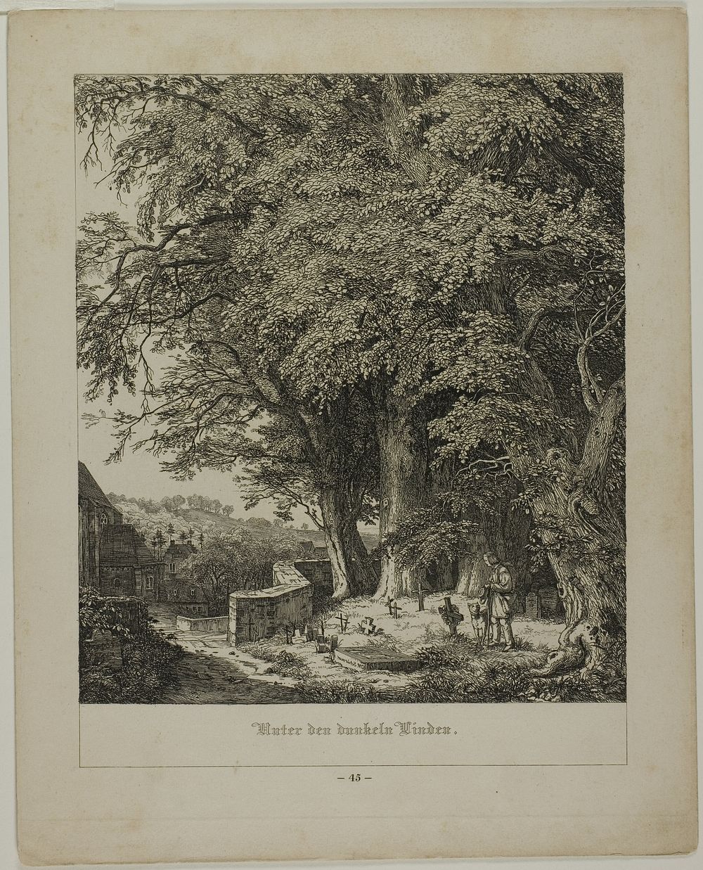 Under the Shady Linden Tree by Johann Wilhelm Schirmer