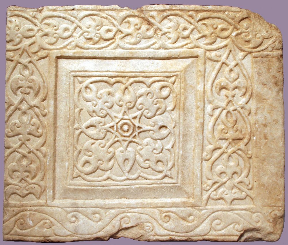 Architectural Relief Panel with Foliage Design