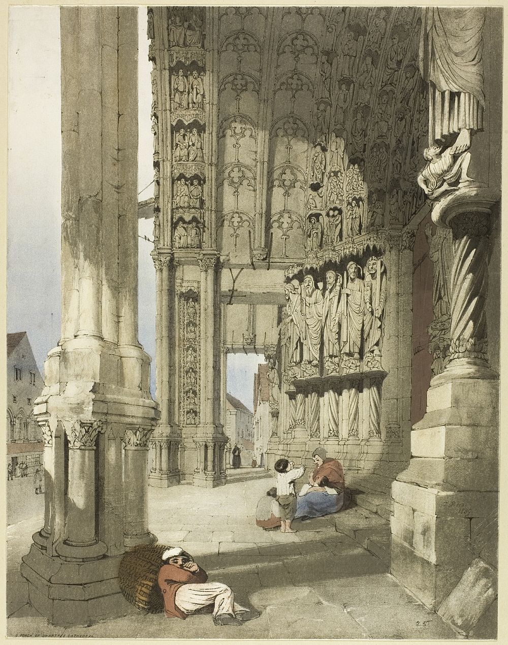 Notre Dame, Chartres by Thomas Shotter Boys