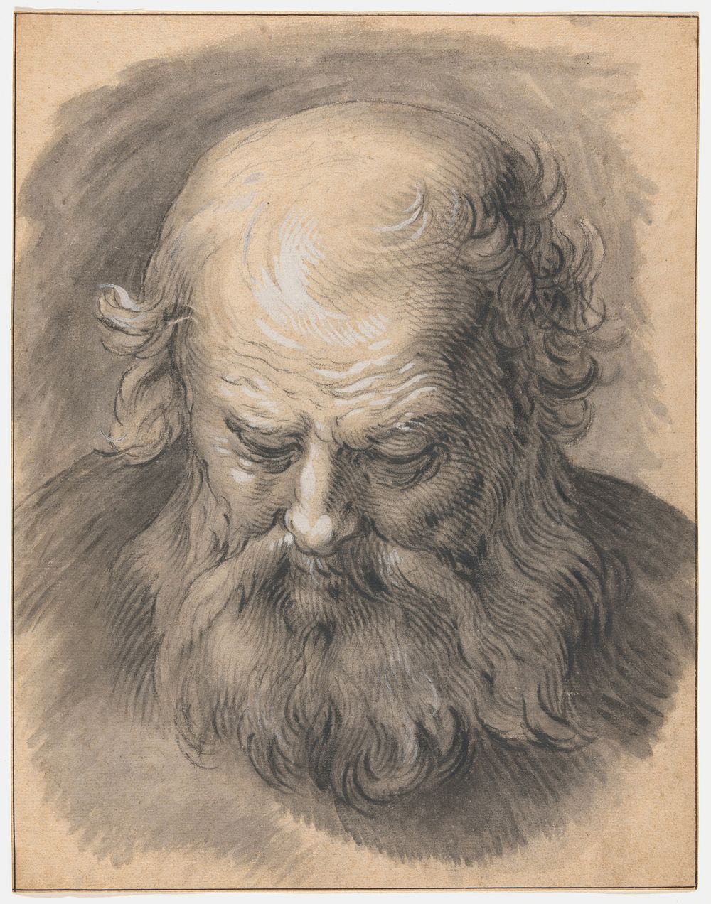Study of the Head of a Bearded Man by Abraham Bloemaert