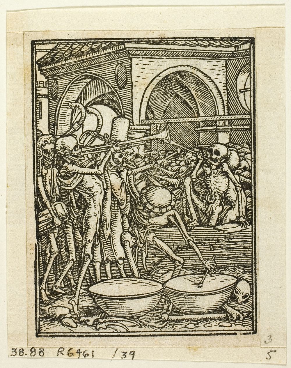 Dance of Death, plate 39 from Woodcuts from Books of the XVI Century by Hans Holbein, the younger