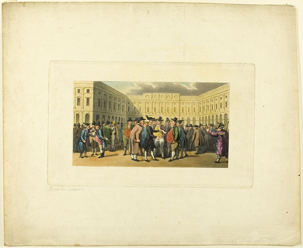 Doctor Syntax at Liverpool, from The Tour of Doctor Syntax by Thomas Rowlandson
