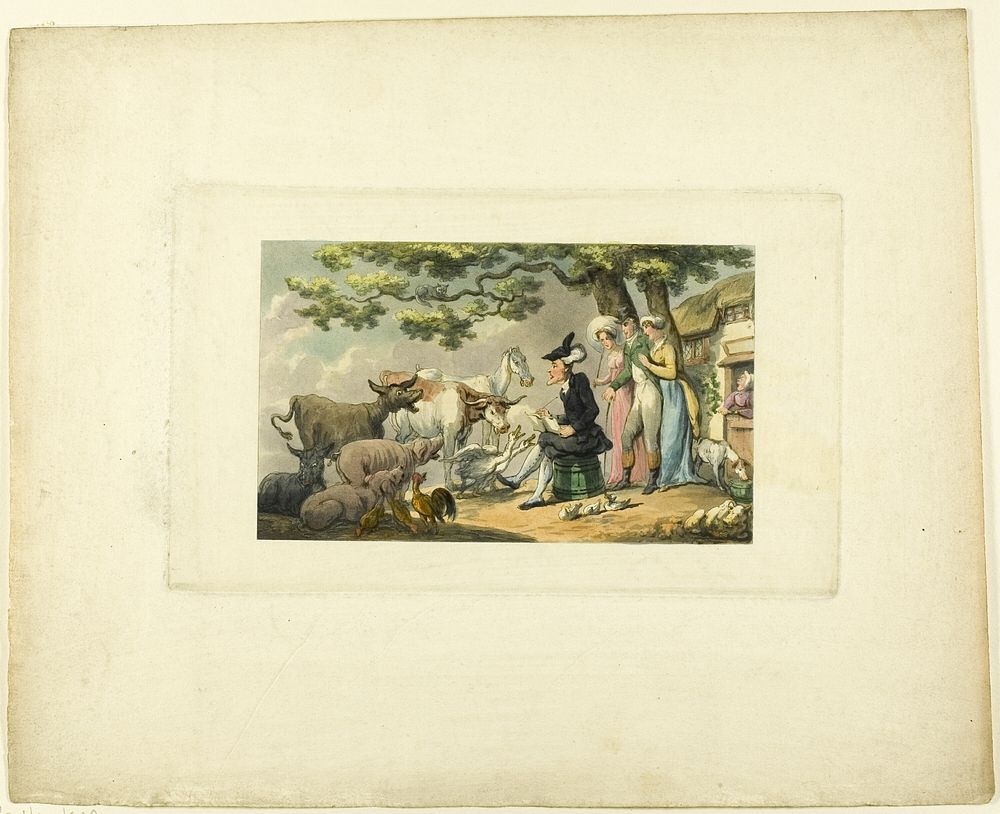 Doctor Syntax Drawing After Nature, from The Tour of Doctor Syntax by Thomas Rowlandson