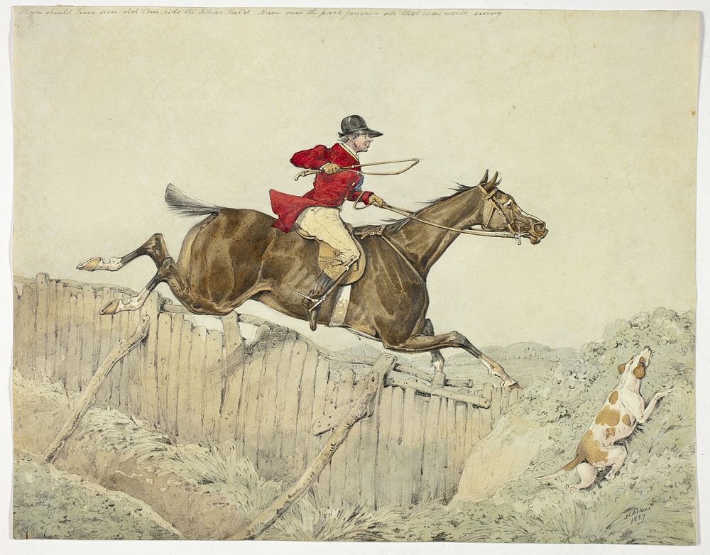 Pink Coated Rider by Henry Alken
