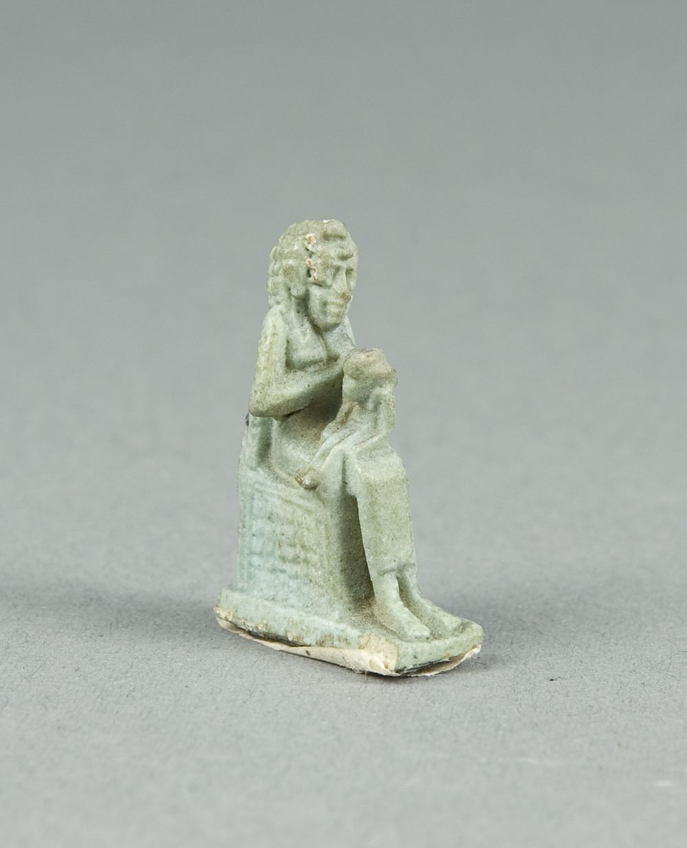Amulet of Isis Holding Horus by Ancient Egyptian