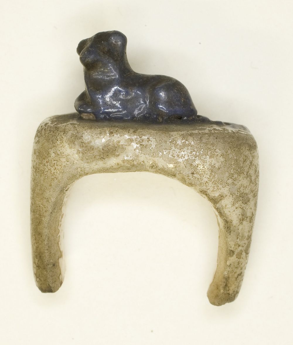 Ring with a Recumbent Lion by Ancient Egyptian