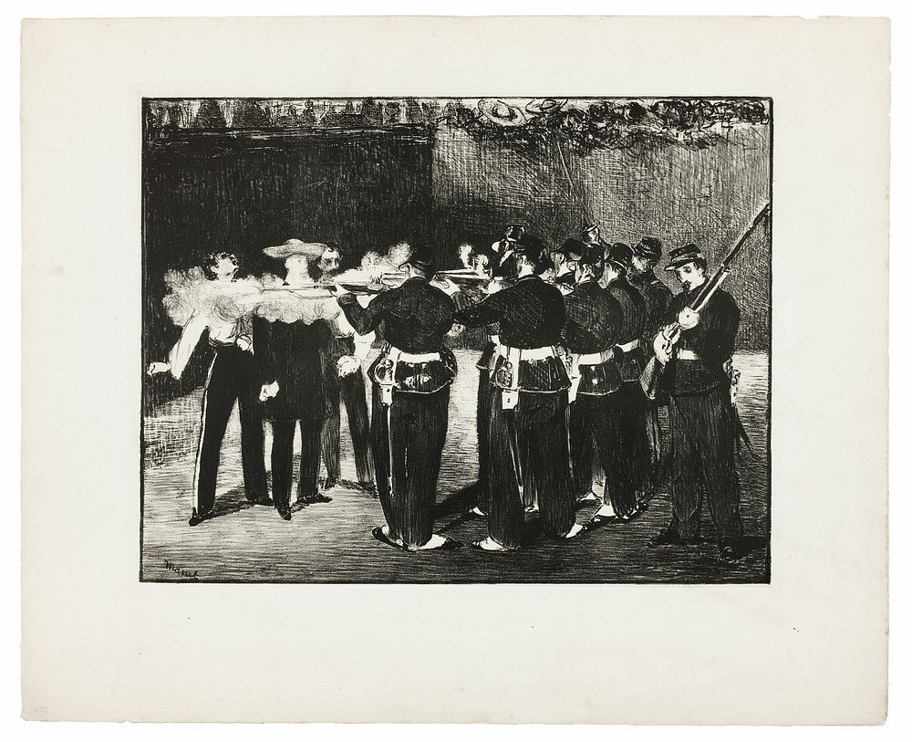The Execution of Maximilian by Édouard Manet