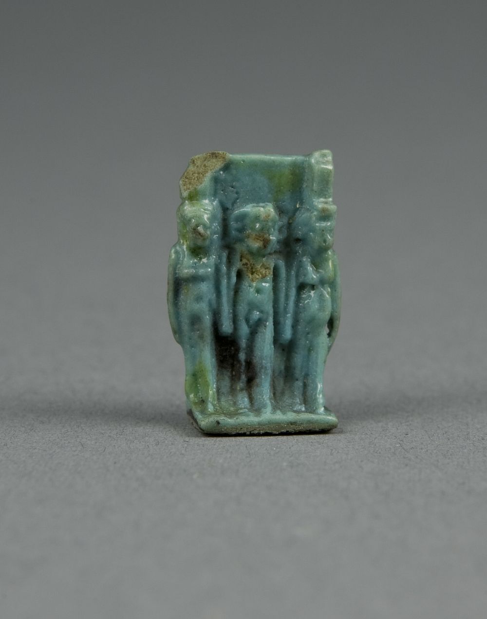 Amulet of the Goddesses Isis and Nephthys with Horus Standing Between by Ancient Egyptian