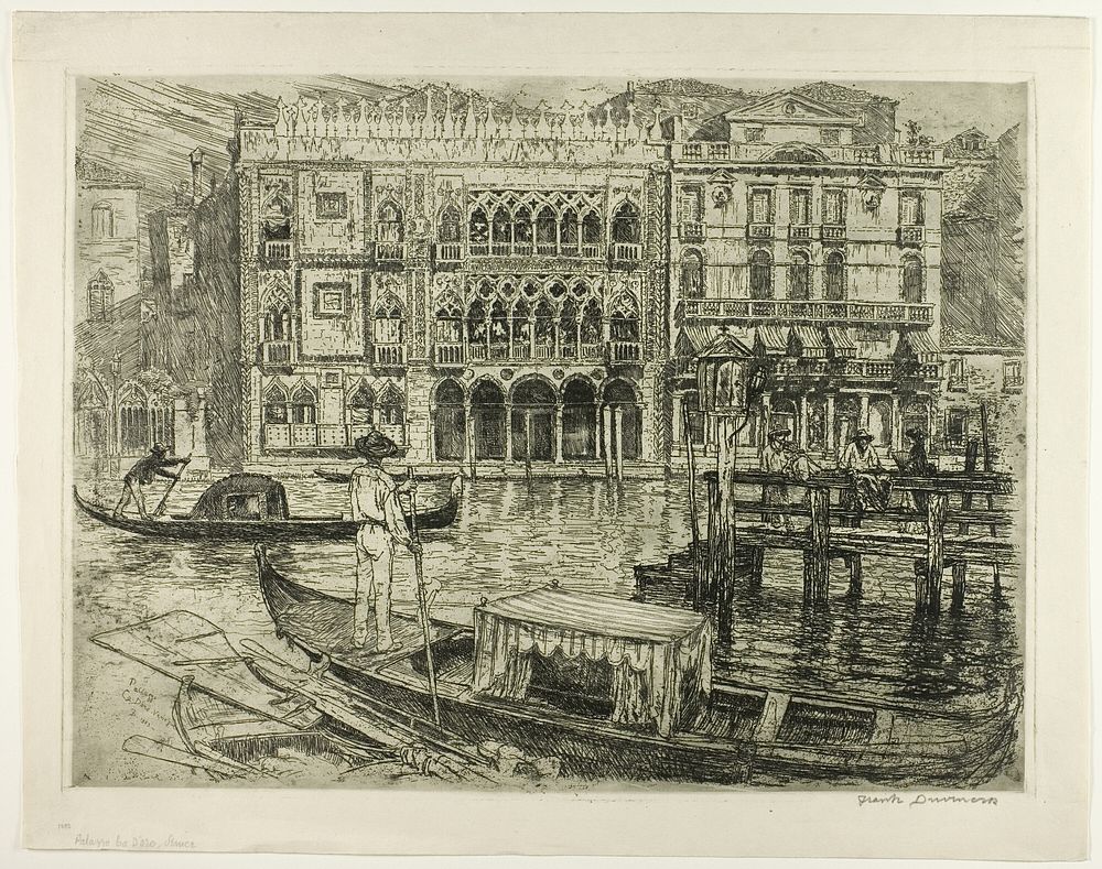 Palazzo Ca D'Oro, Venice by Frank Duveneck