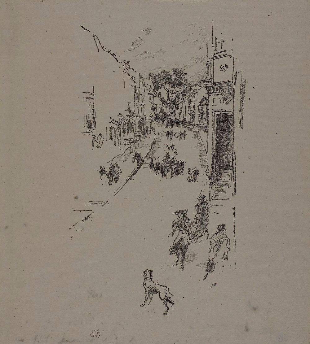 Sunday, Lyme Regis by James McNeill Whistler