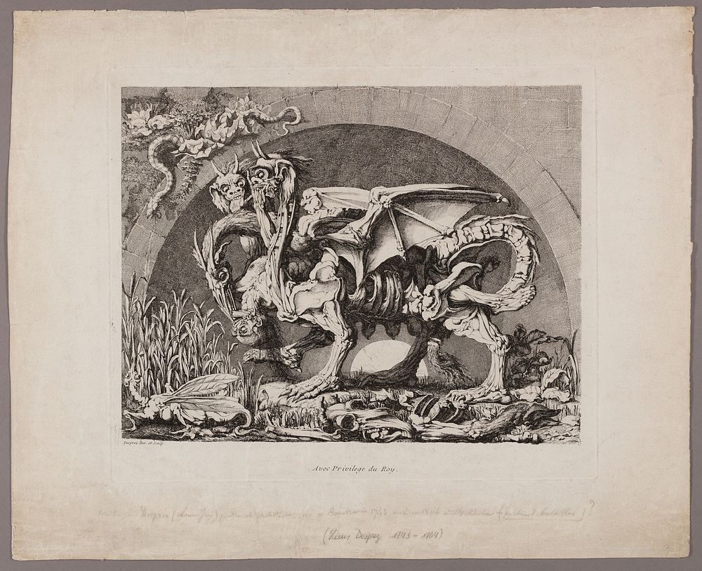 The Chimera by Louis Jean Desprez