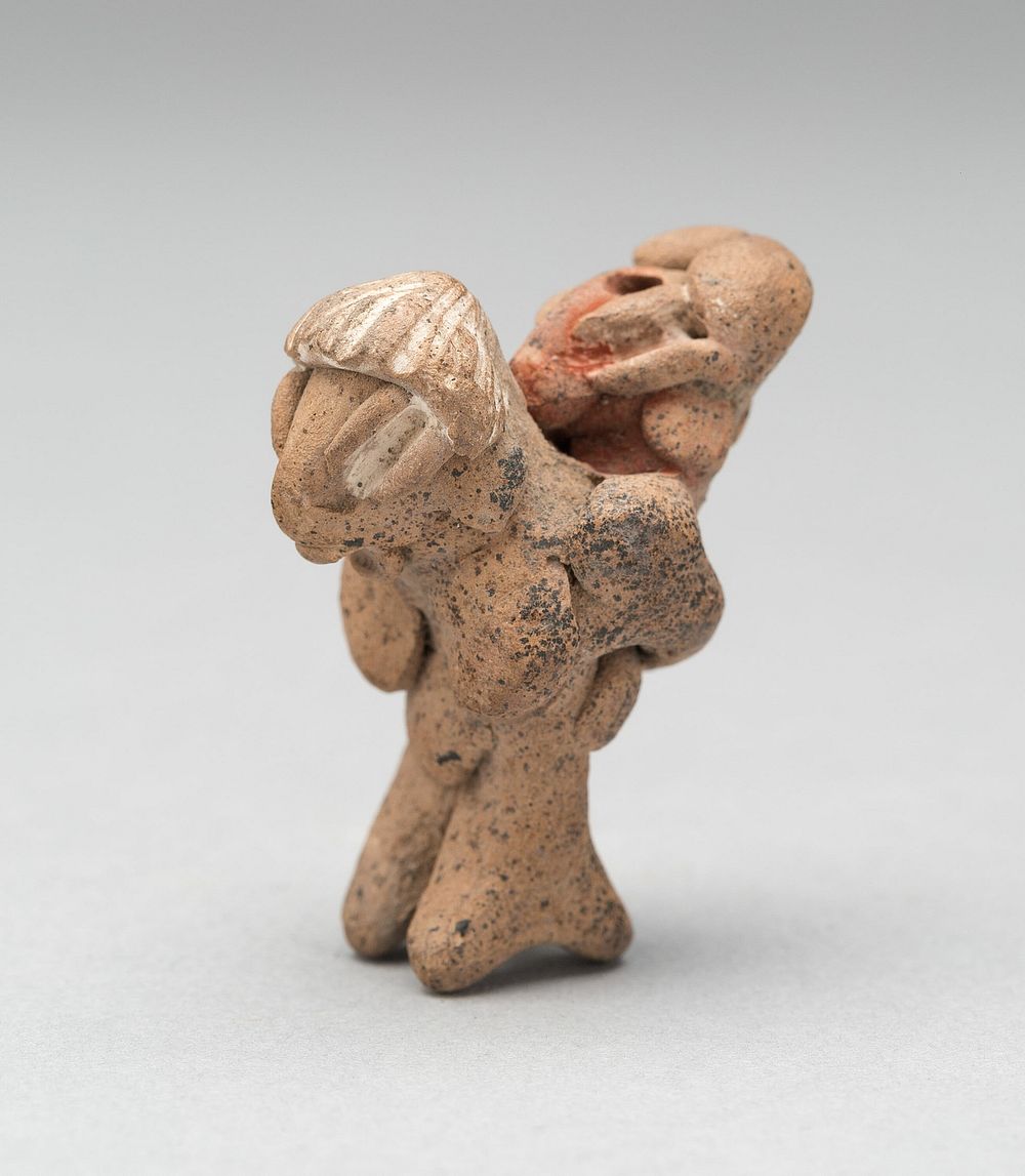 Figurine Depicting a Female Carrying a Child by Chupícuaro