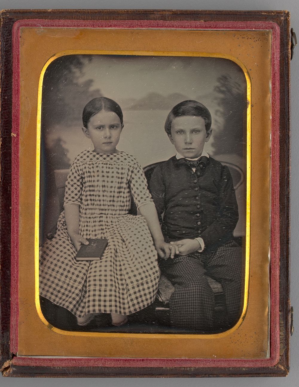 Untitled (Portrait of a Girl and a Boy) by Samuel Broadbent