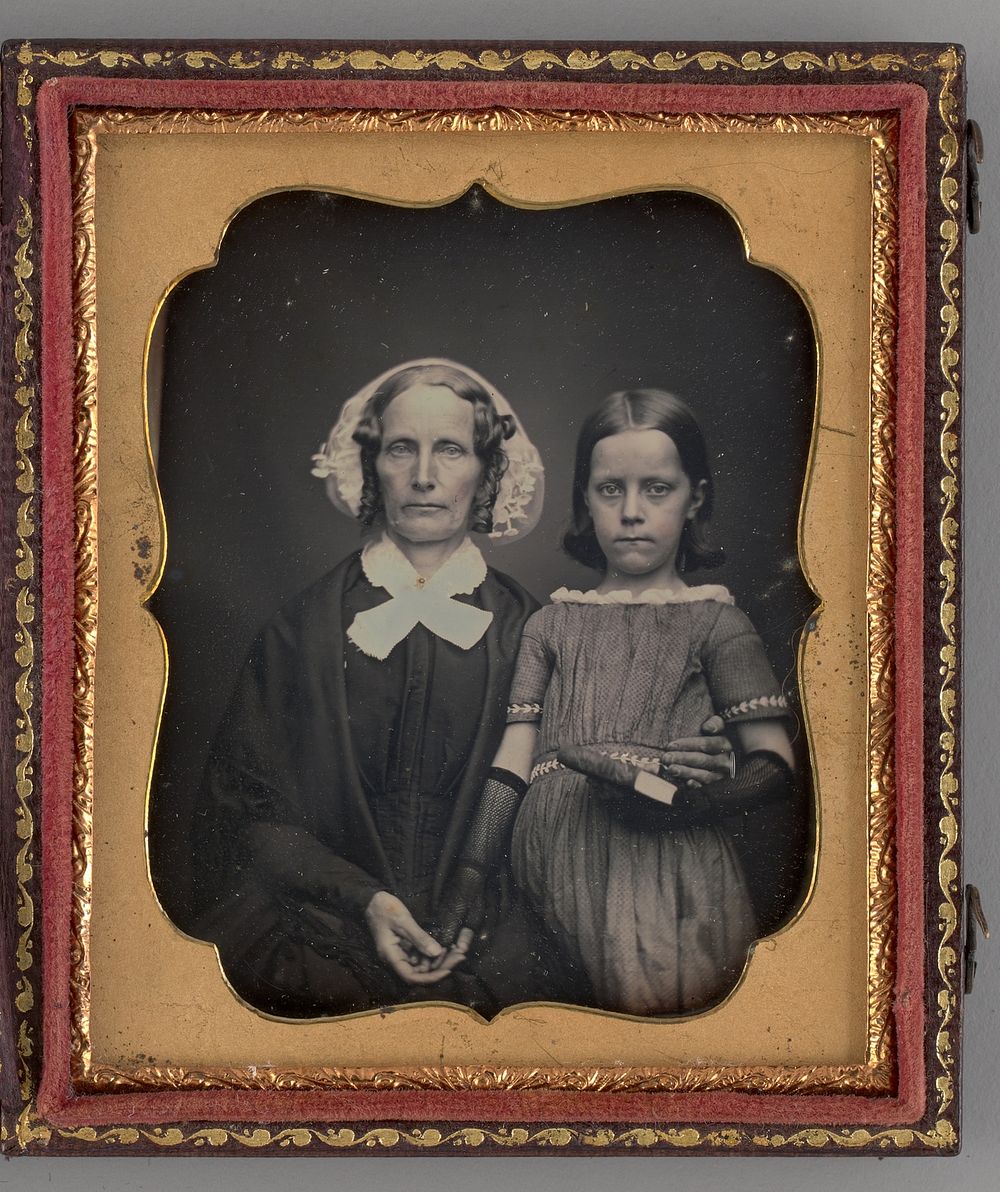 Untitled (Portrait of a Woman and a Girl) by Unknown Maker