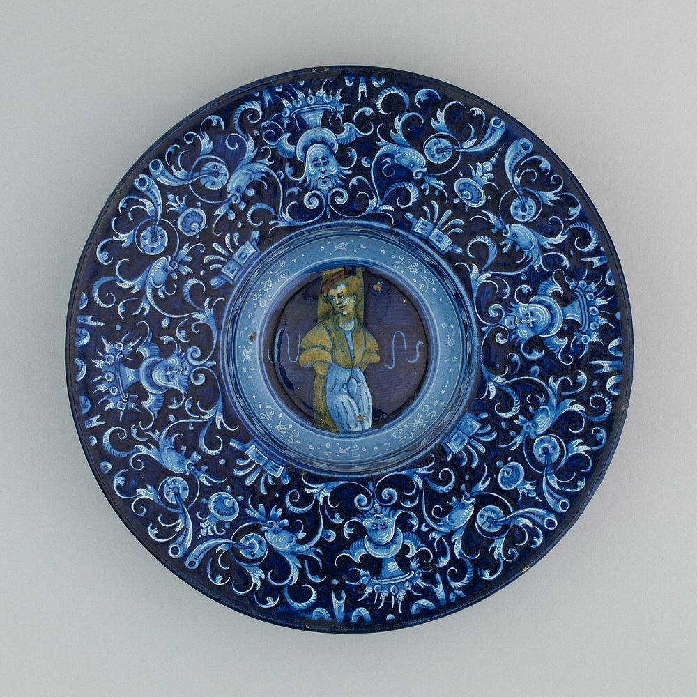 Plate with a Youth