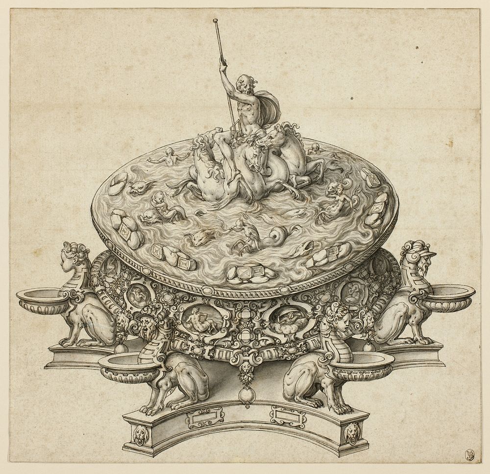 Design for a Saltcellar by Hans Friedrich Schorer