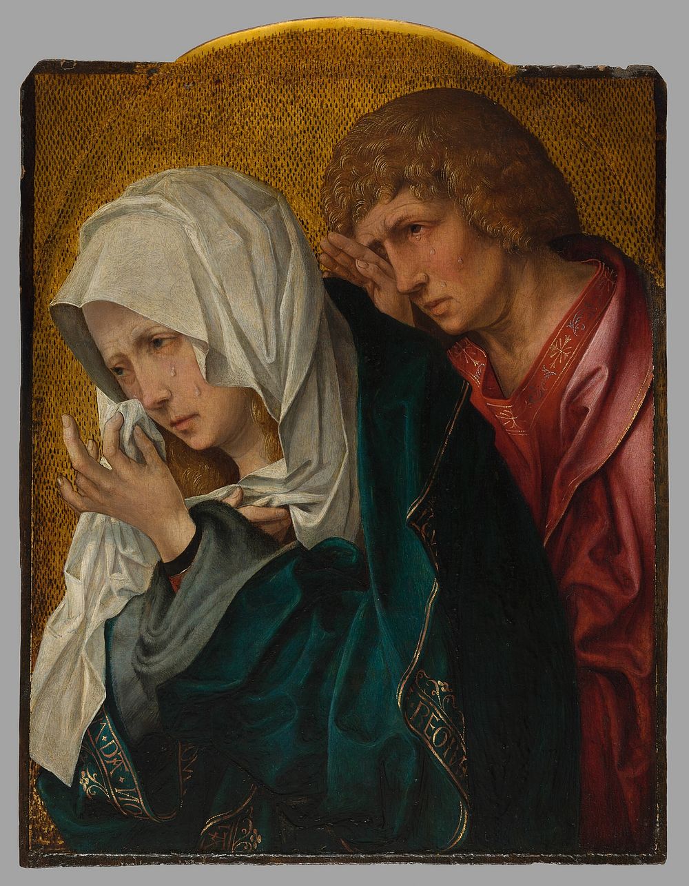 The Virgin and Saint John the Evangelist by Jacob Cornelisz. van Oostsanen
