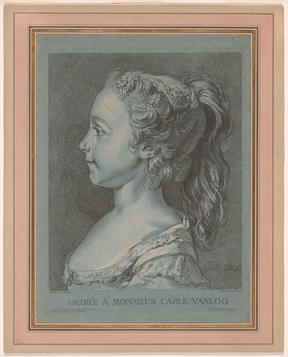 Marie-Rosalie Vanloo by Louis-Marin Bonnet