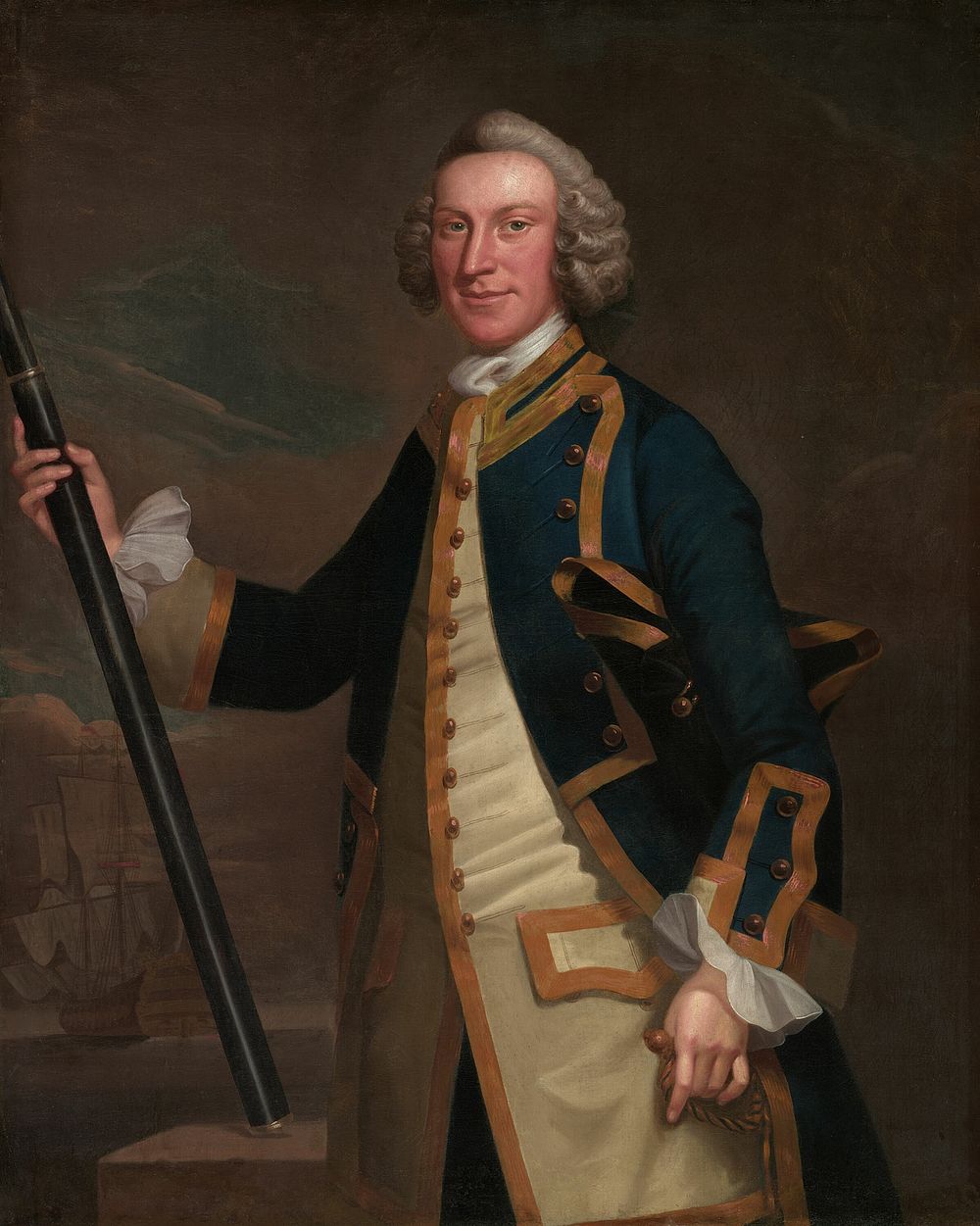 Portrait of a Naval Officer by John Wollaston