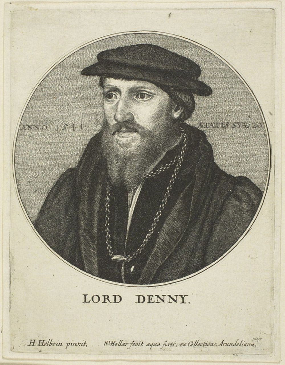 Sir Anthony Denny by Wenceslaus Hollar