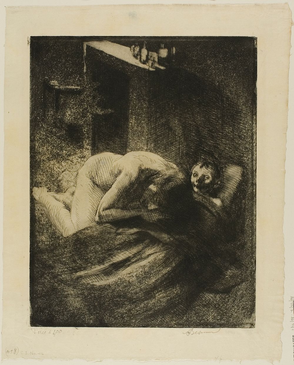 Misery, plate nine from Woman by Albert Besnard