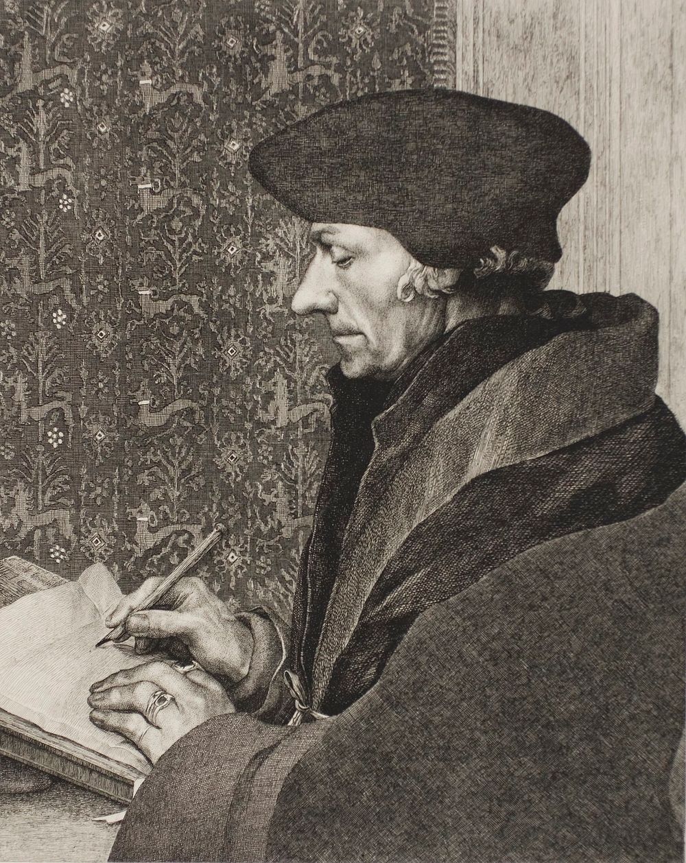 Erasmus by Félix Henri Bracquemond