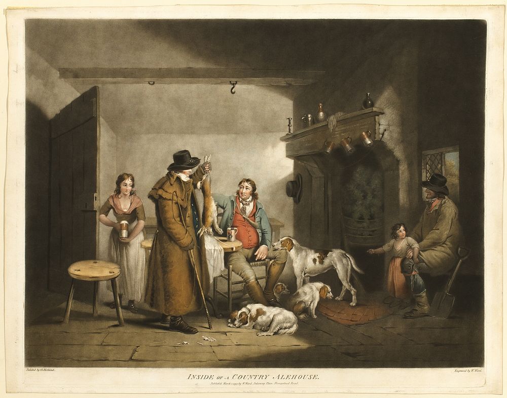 Inside of a Country Alehouse by William Ward