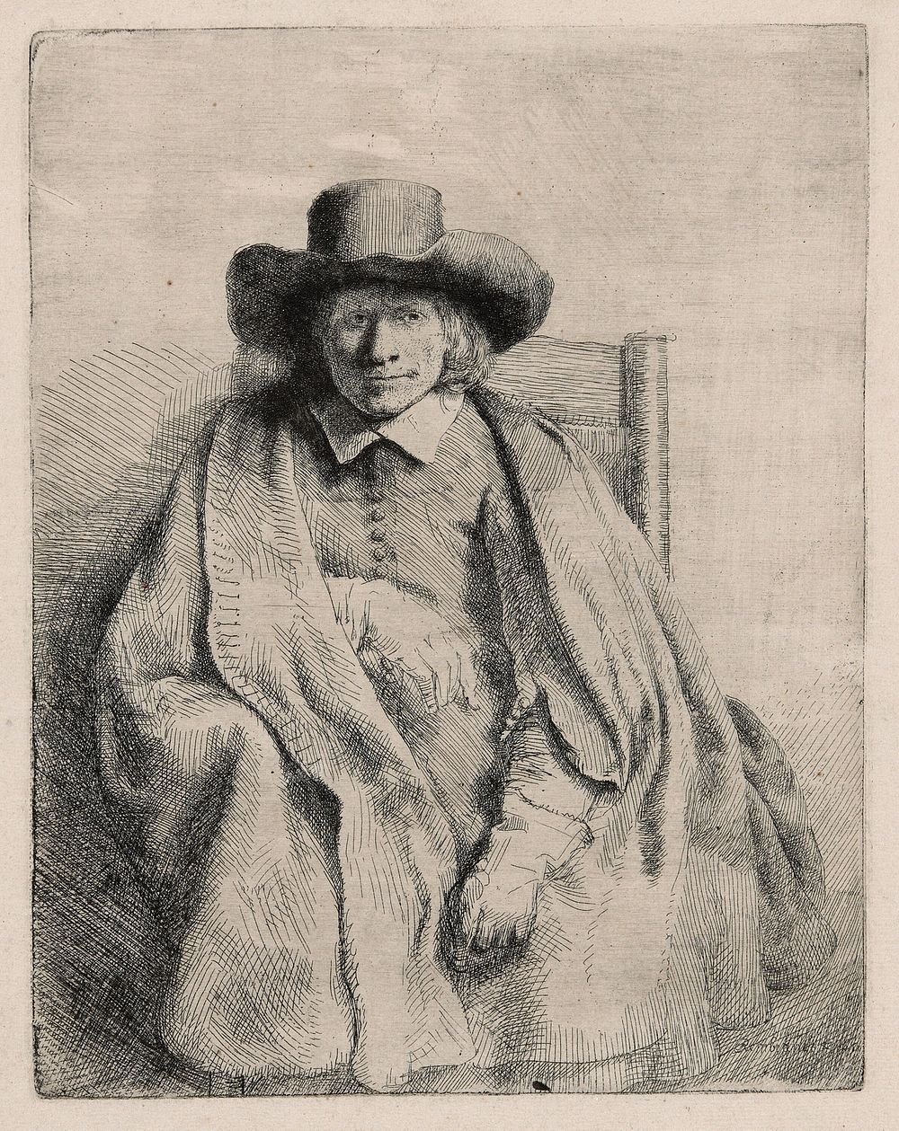 Clement de Jonghe, Printseller by Rembrandt van Rijn