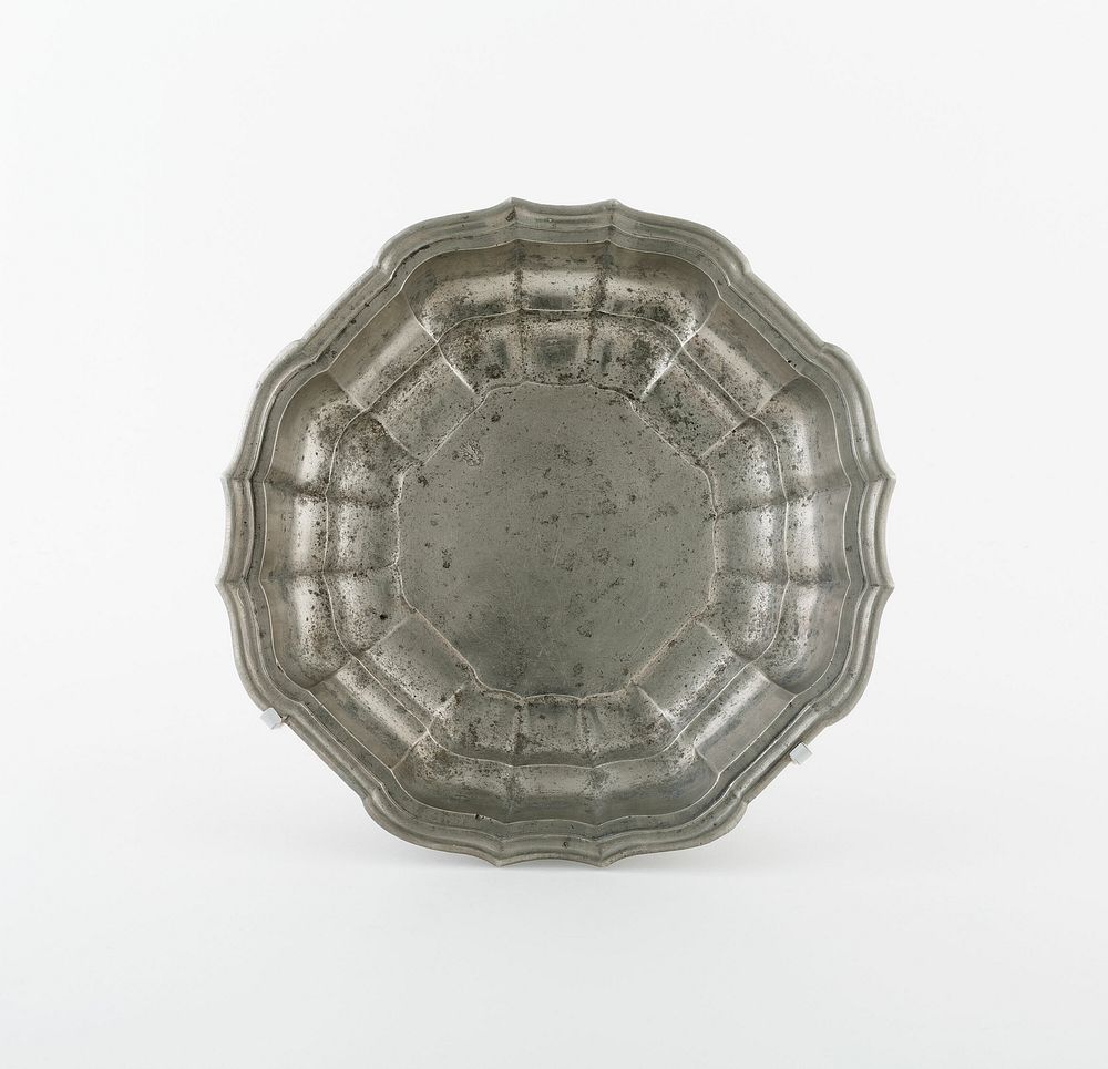Vintage ornate metal platter