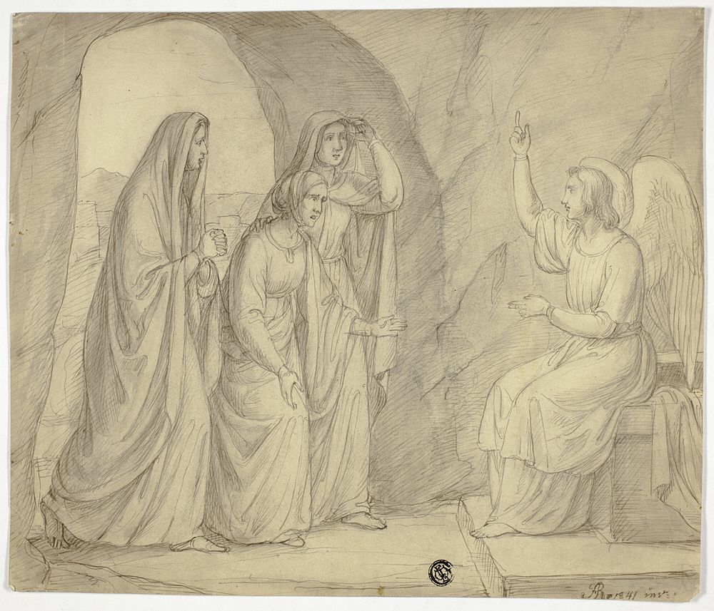 Three Maries at the Tomb by Freiherr von Arthur George Ramberg