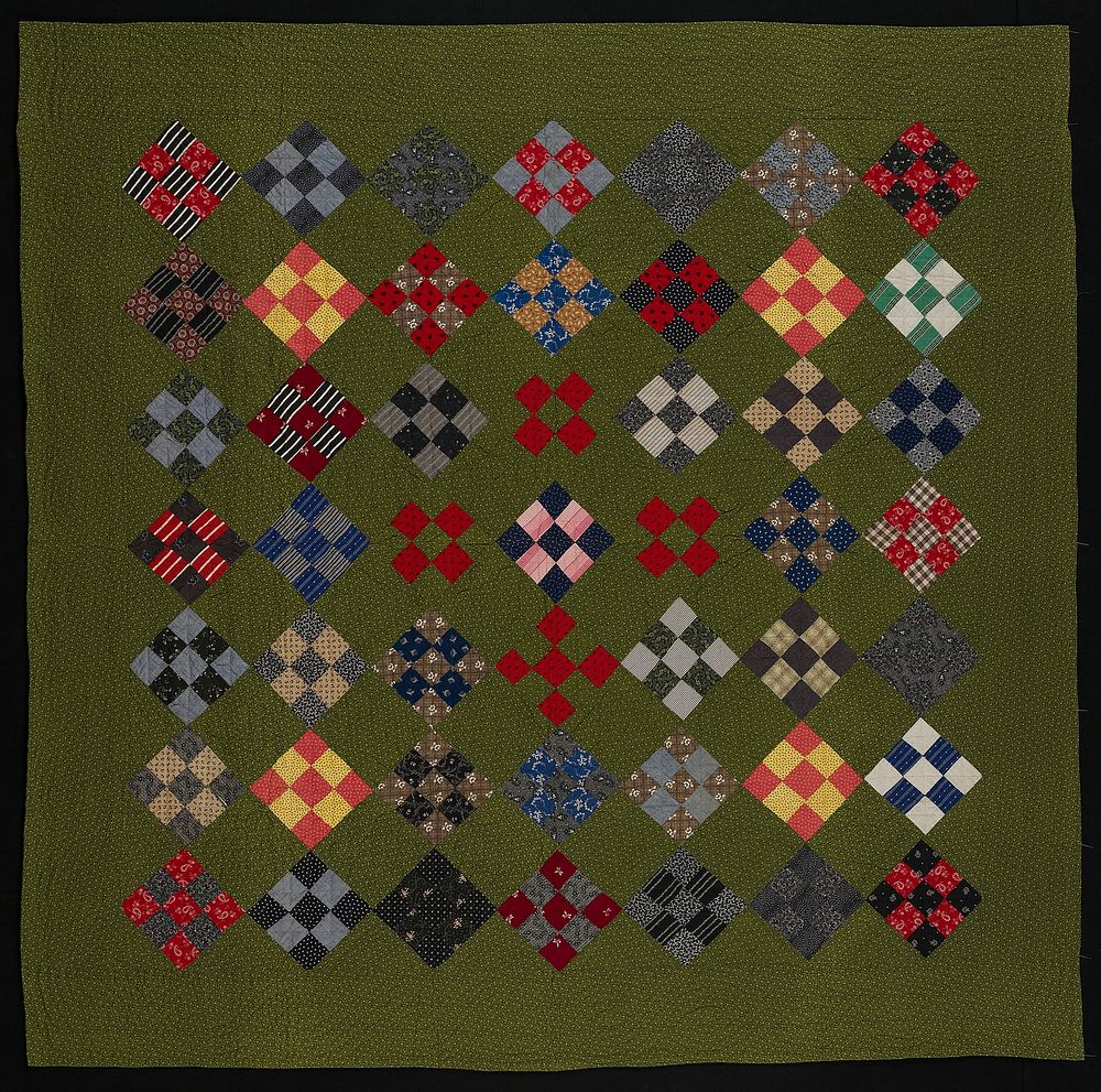 Bedcover ("Nine Patch" Quilt)