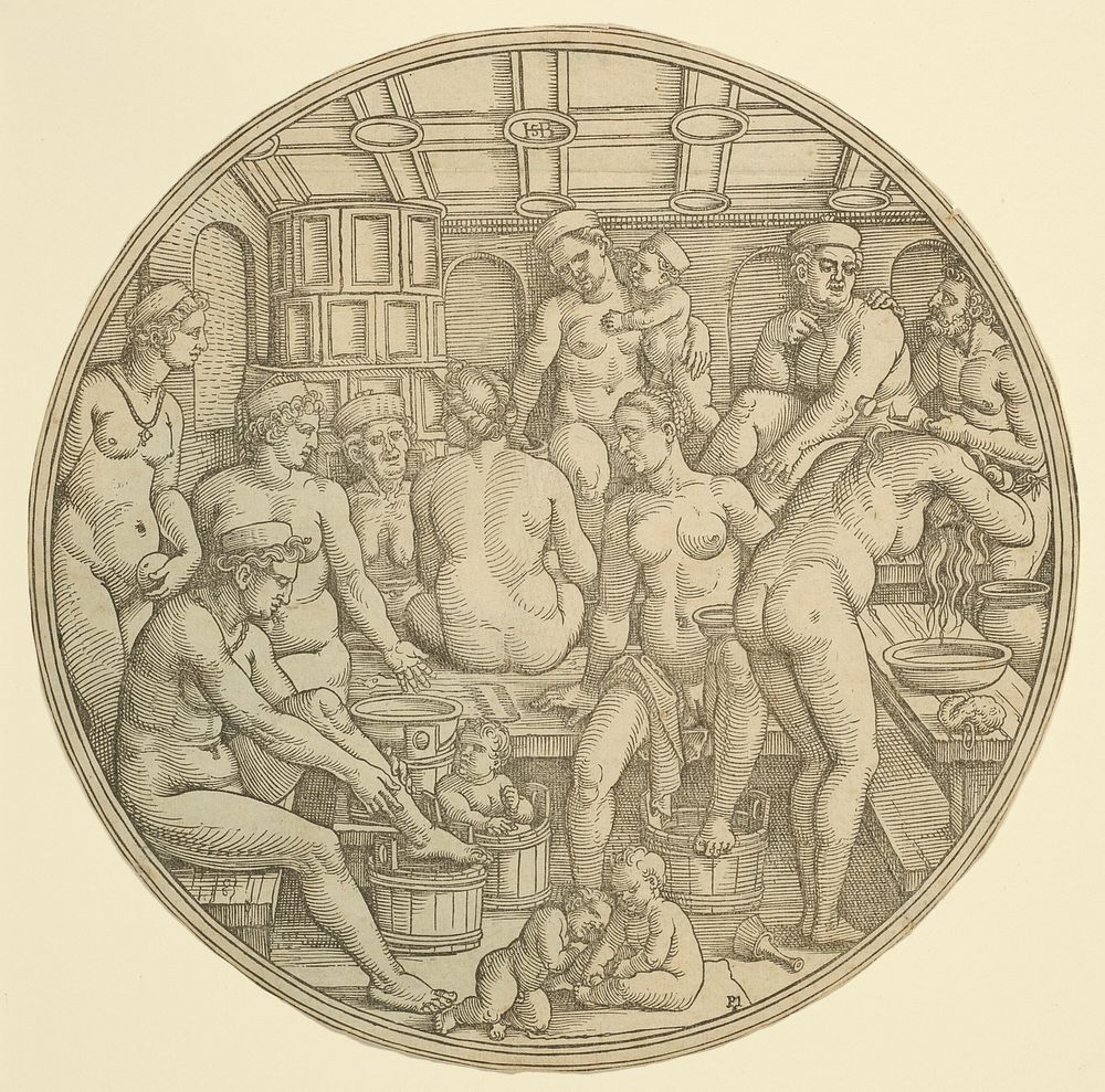 The Women's Bath by Hans Sebald Beham