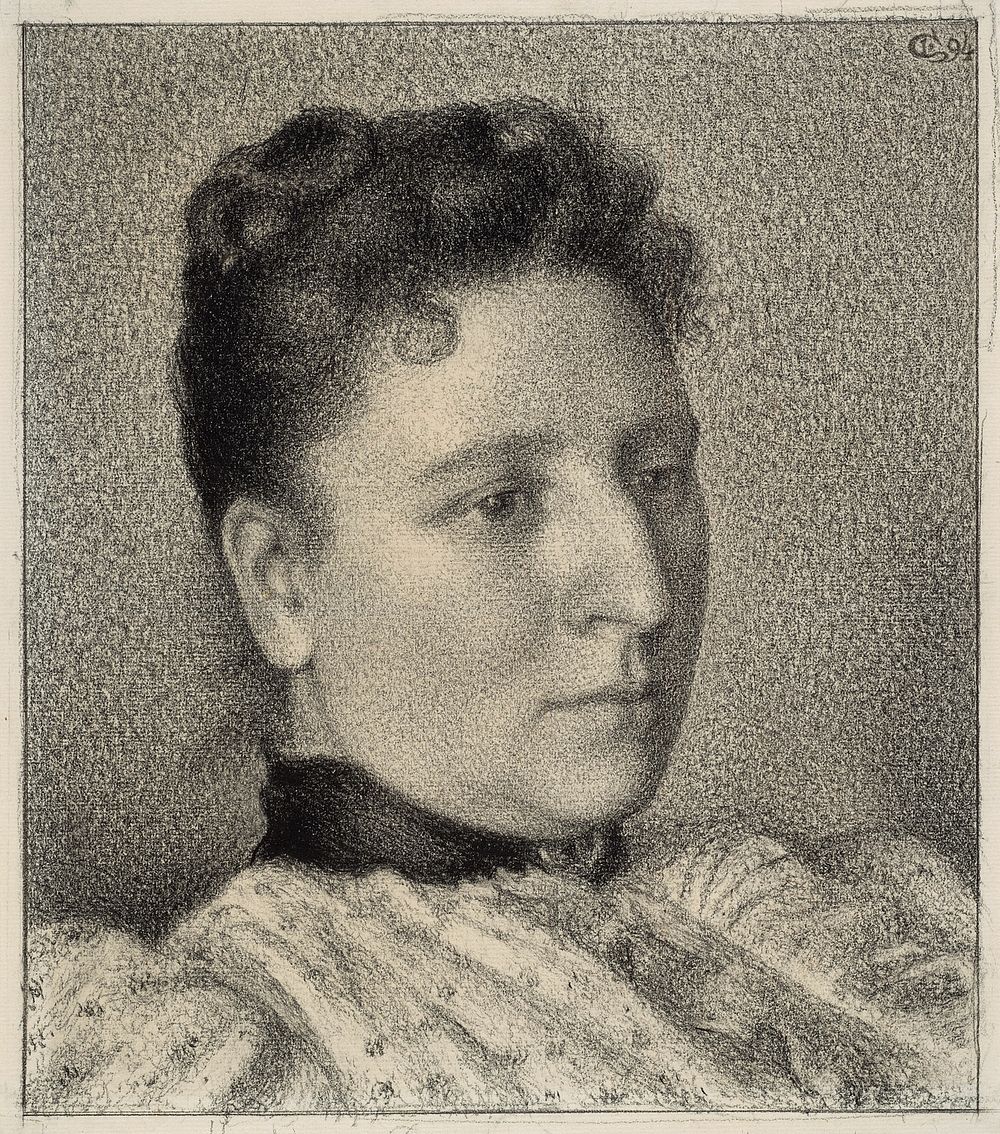 Portrait of Anna Boch by Georges Lemmen