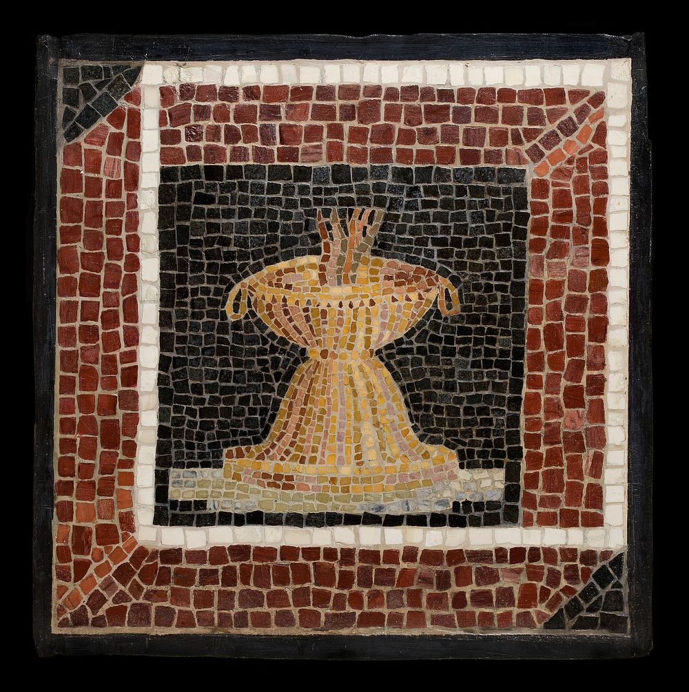 Mosaic Floor Panel Depicting a Brazier by Ancient Roman