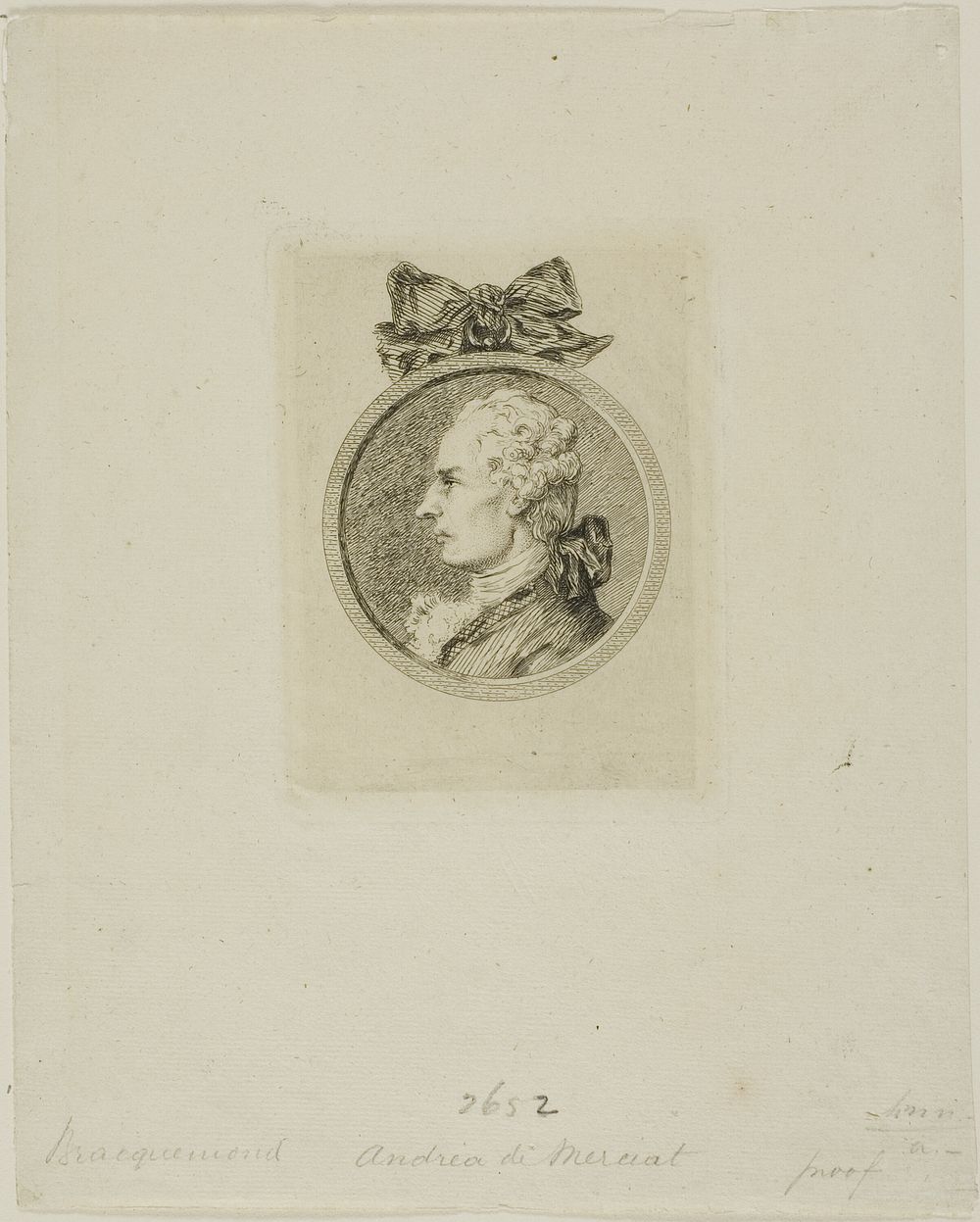 André de Nerciat by Félix Henri Bracquemond