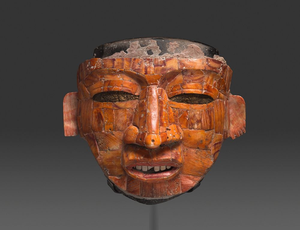 Shell Mosaic Ritual Mask by Teotihuacan