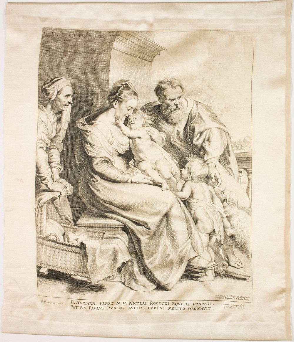 The Holy Family with Saint John and Saint Elizabeth by Lucas Emil Vorsterman