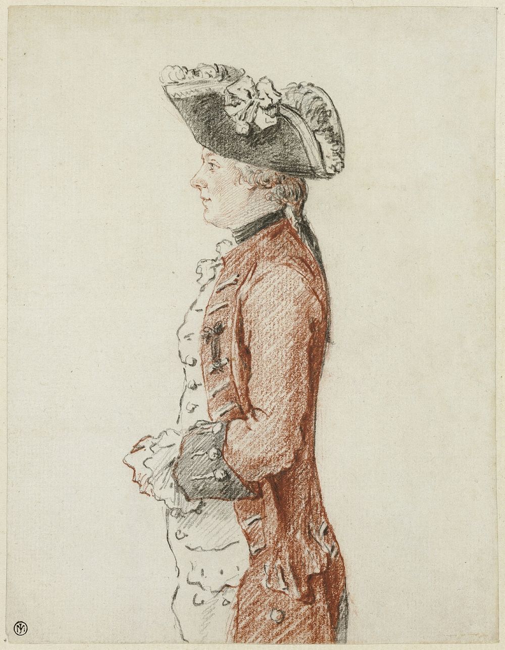 Portrait of the Chevalier de Lézay by Louis Carrogis de Carmontelle