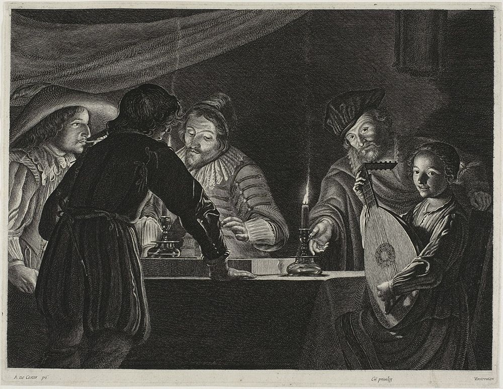 Backgammon Players by Lucas Emil Vorsterman