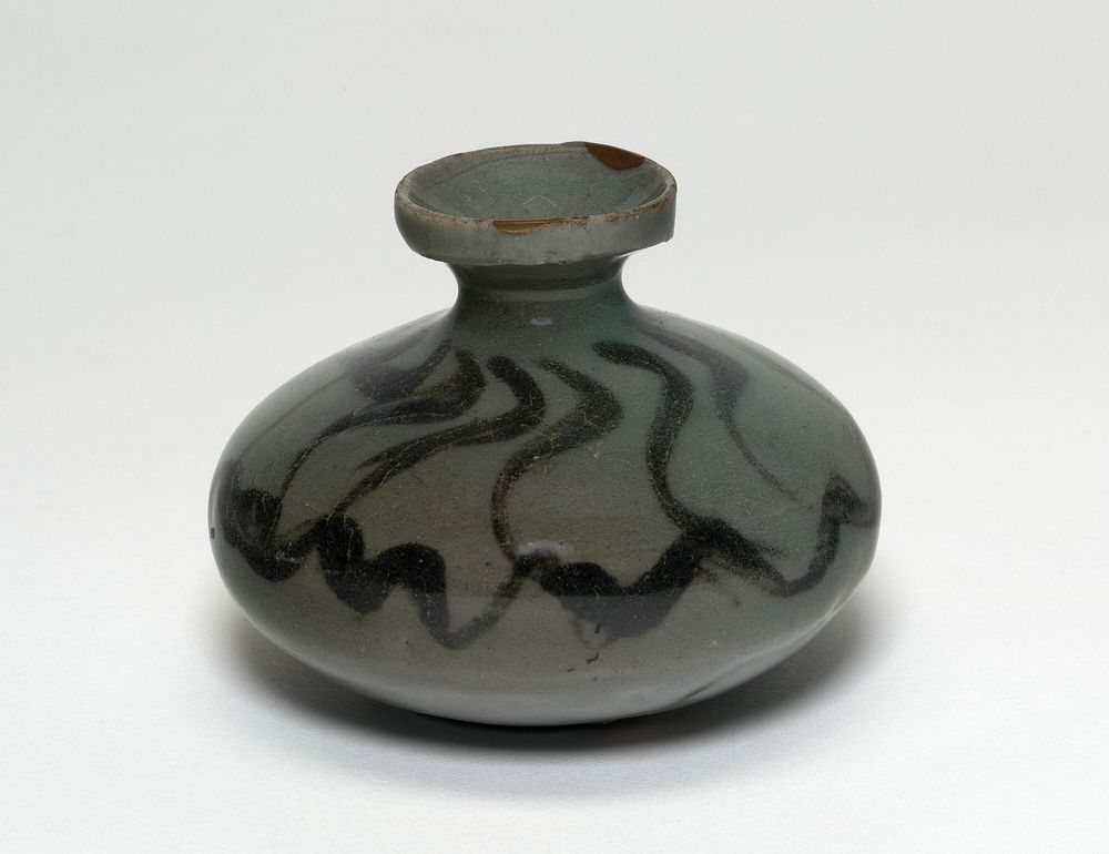Oil Bottle with Scrollwork