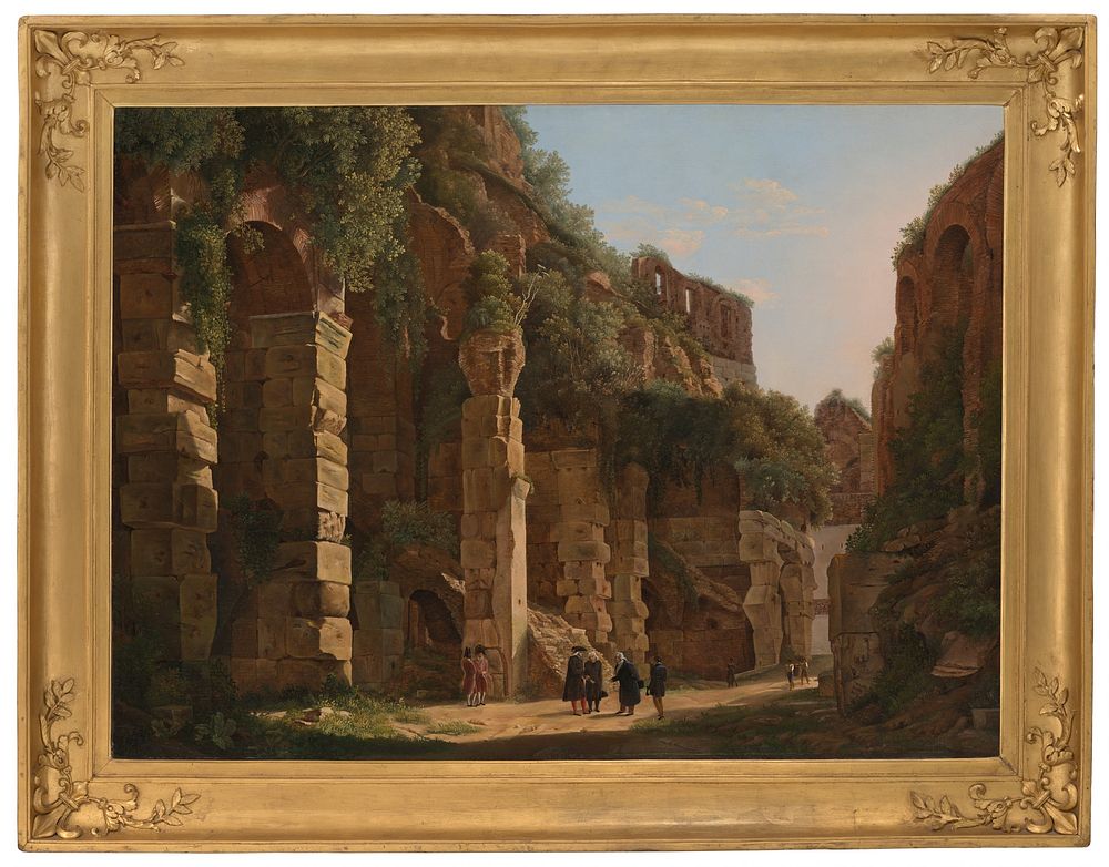 Inside the Colosseum by Franz Ludwig Catel