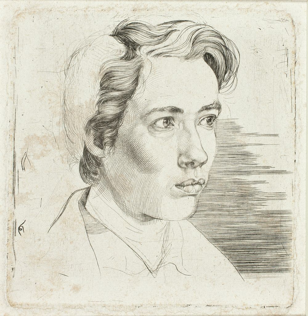Portrait of the Artist's Student Maisonneuve by Eugen Eduard Schäffer