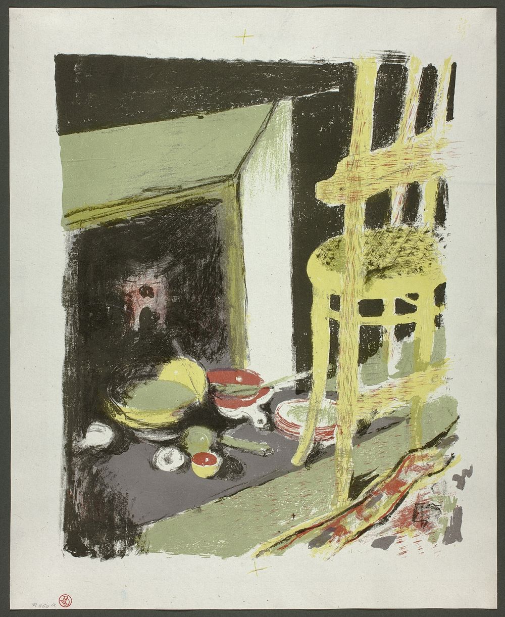 The Hearth, plate eight from Landscapes and Interiors by Édouard Jean Vuillard