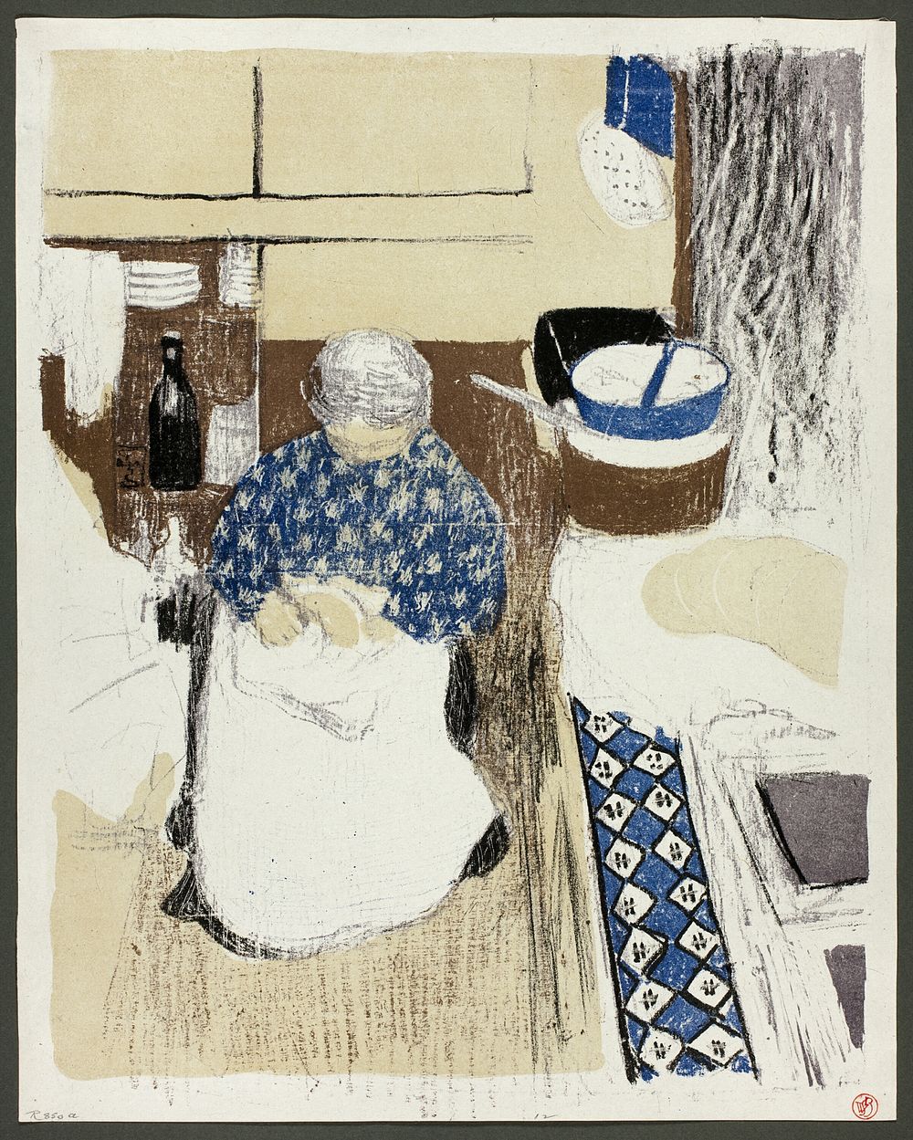The Cook, plate eleven from Landscapes and Interiors by Édouard Jean Vuillard