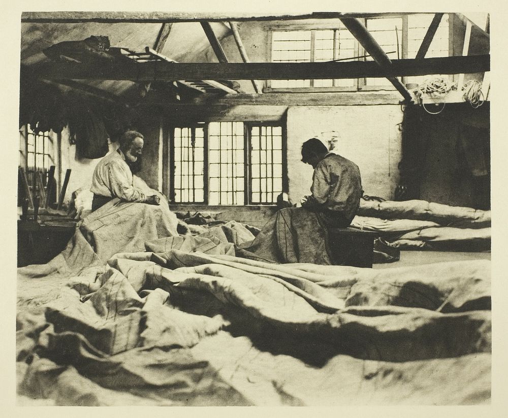 In a Sail-Loft by Peter Henry Emerson